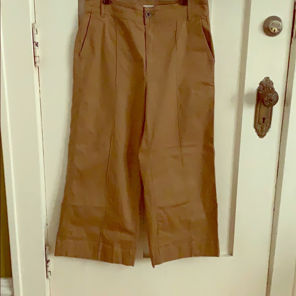 Madewell Emmett wide-leg crop with front seam